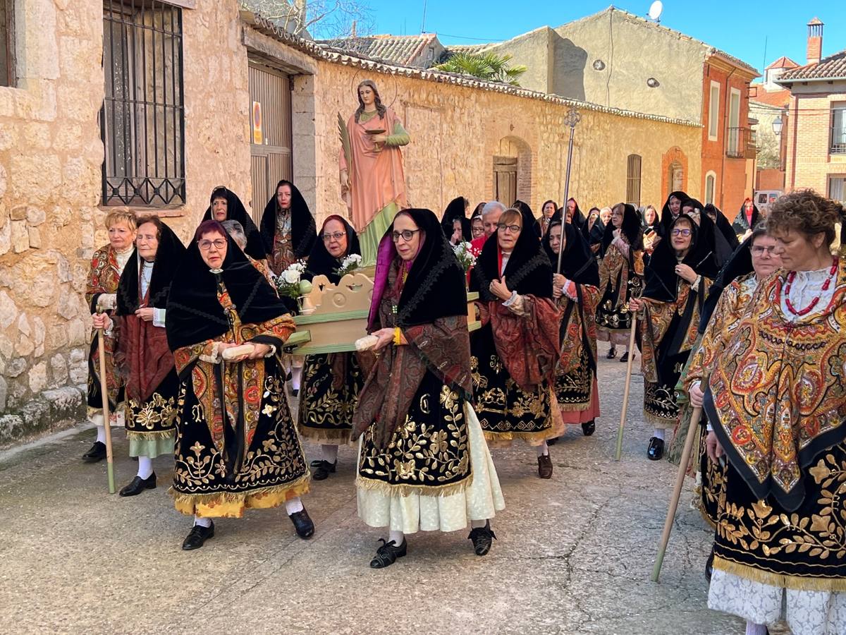 Fotos: Procesión de Santa Águeda en Tiedra