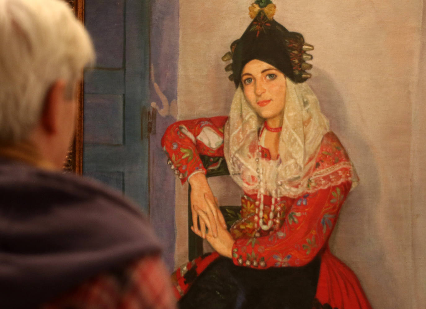 Exposición de trajes segovianos en el Torreón de Lozoya. 