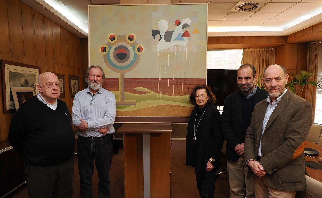 Desde la izquierda, F. Zamanillo, C. Marsic, R. Gómez, J. Hontoria y J. Posadas.