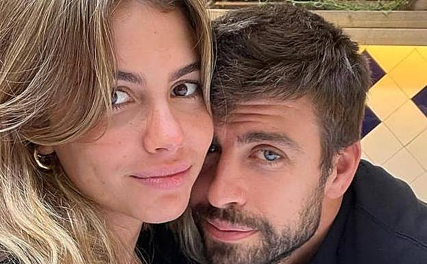 Clara Chía con Gerard Piqué. 