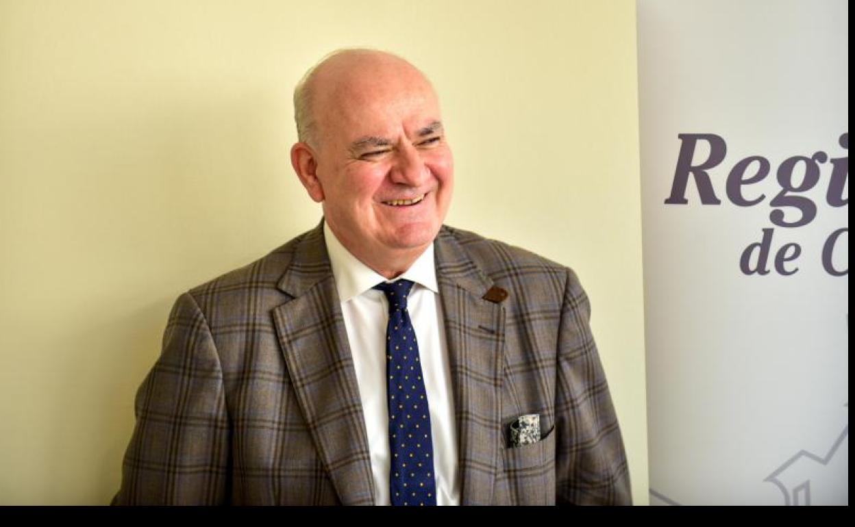 Alfonso Candau, en su despedida como decano del Colegio de Registradores de Castilla y León,. 