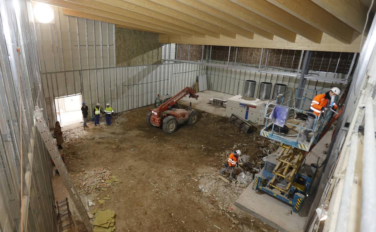 El auditorio del patio del teatro Principal de Palencia estará listo en abril