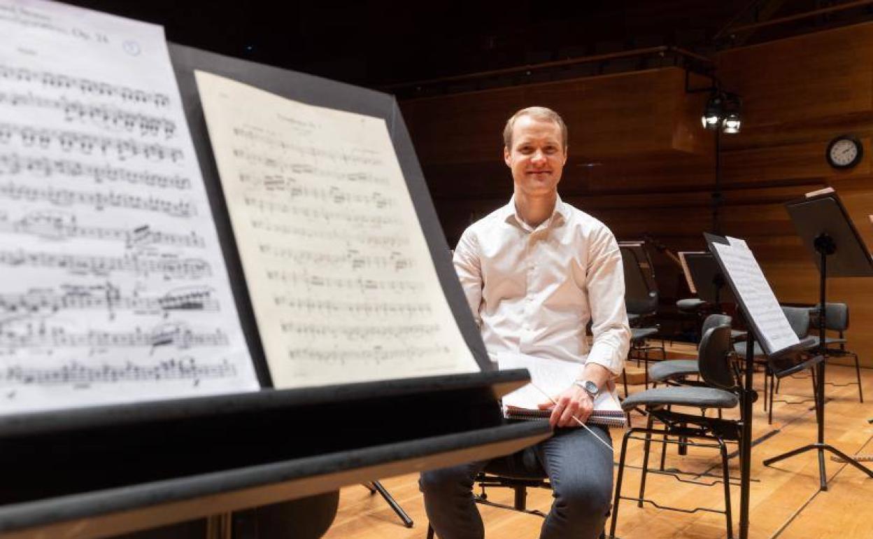 El director Christoph Koncz, en el Miguel Delibes. 