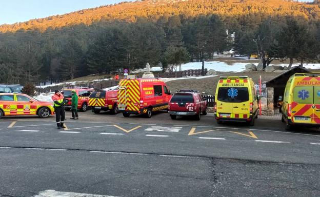 Evacuado al Hospital de Segovia un montañero herido cuyo grupo quedó atrapado en Peñalara