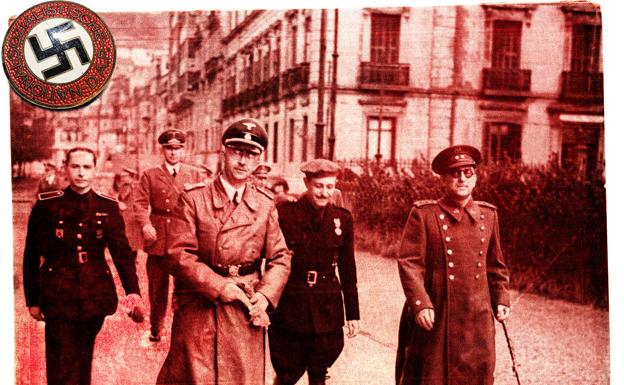 Imagen de archivo del jerarca nazi Einrich Himmler en San Sebastián.