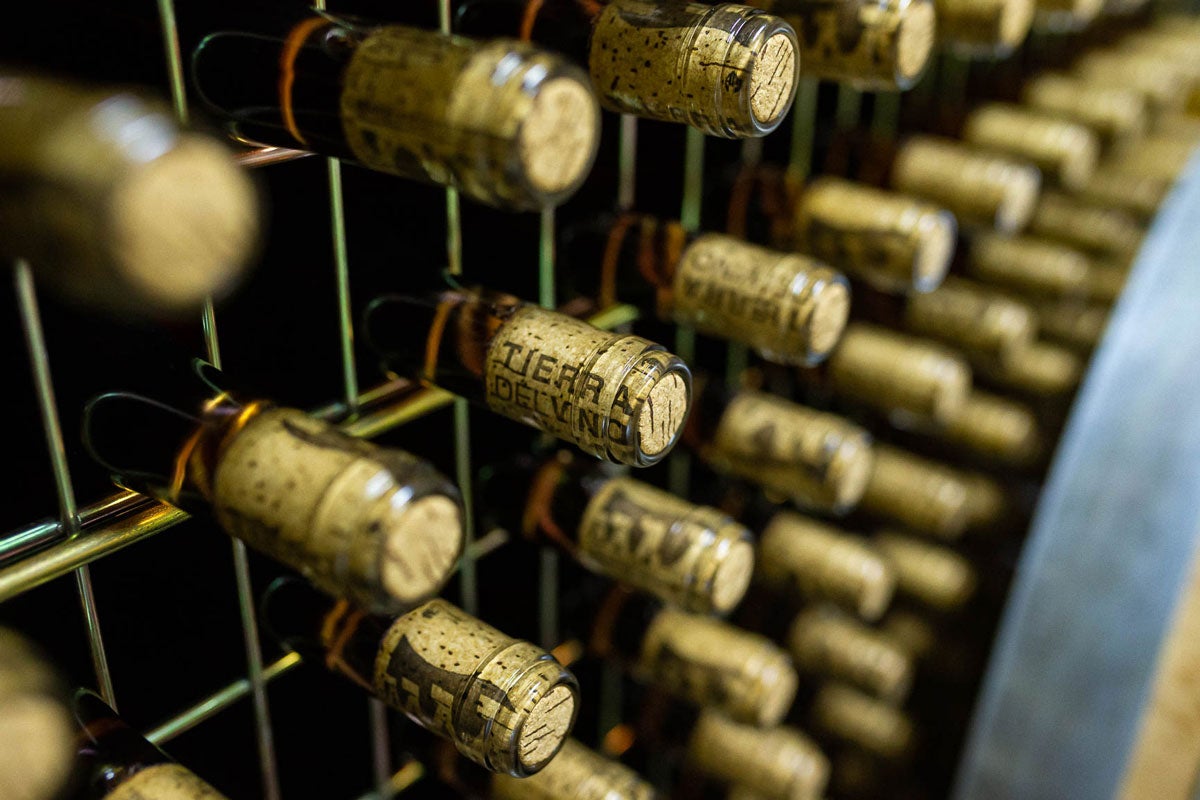 Botellas de vino.