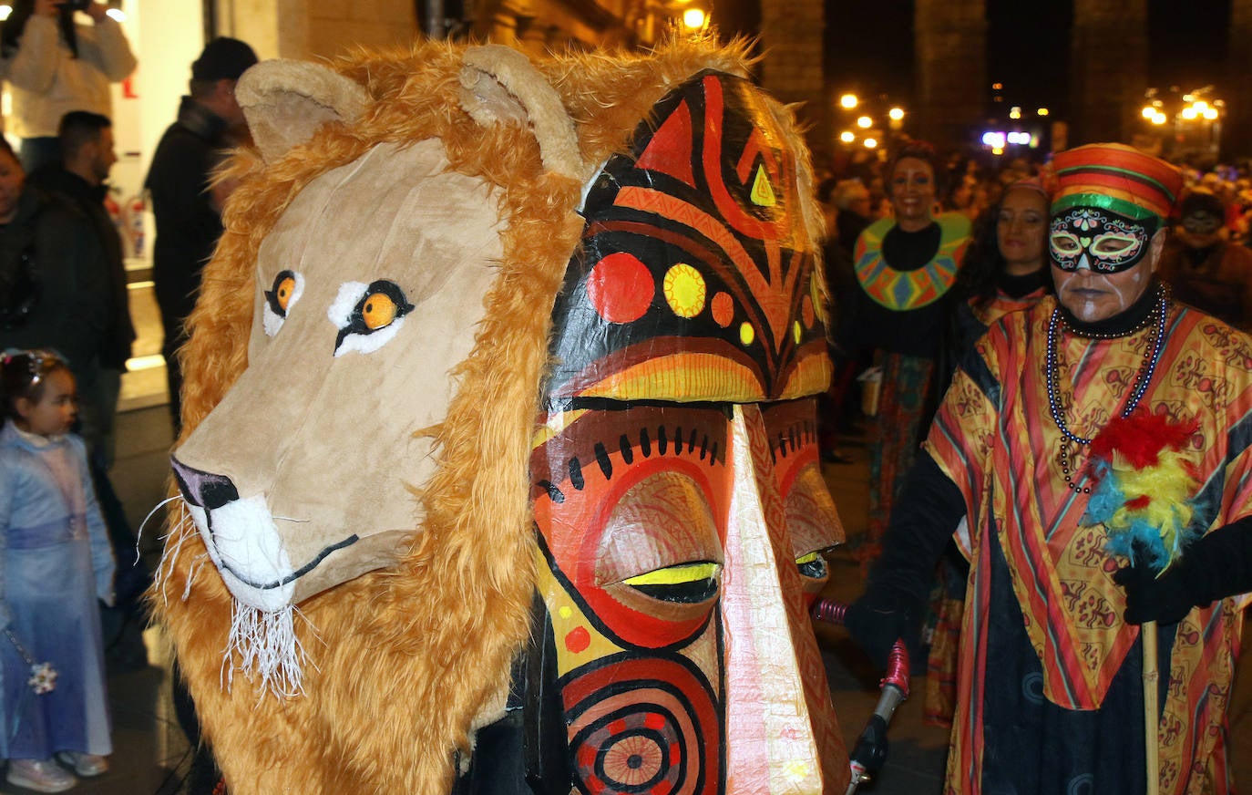 Desfile del sábado en el Carnaval de Segovia. 