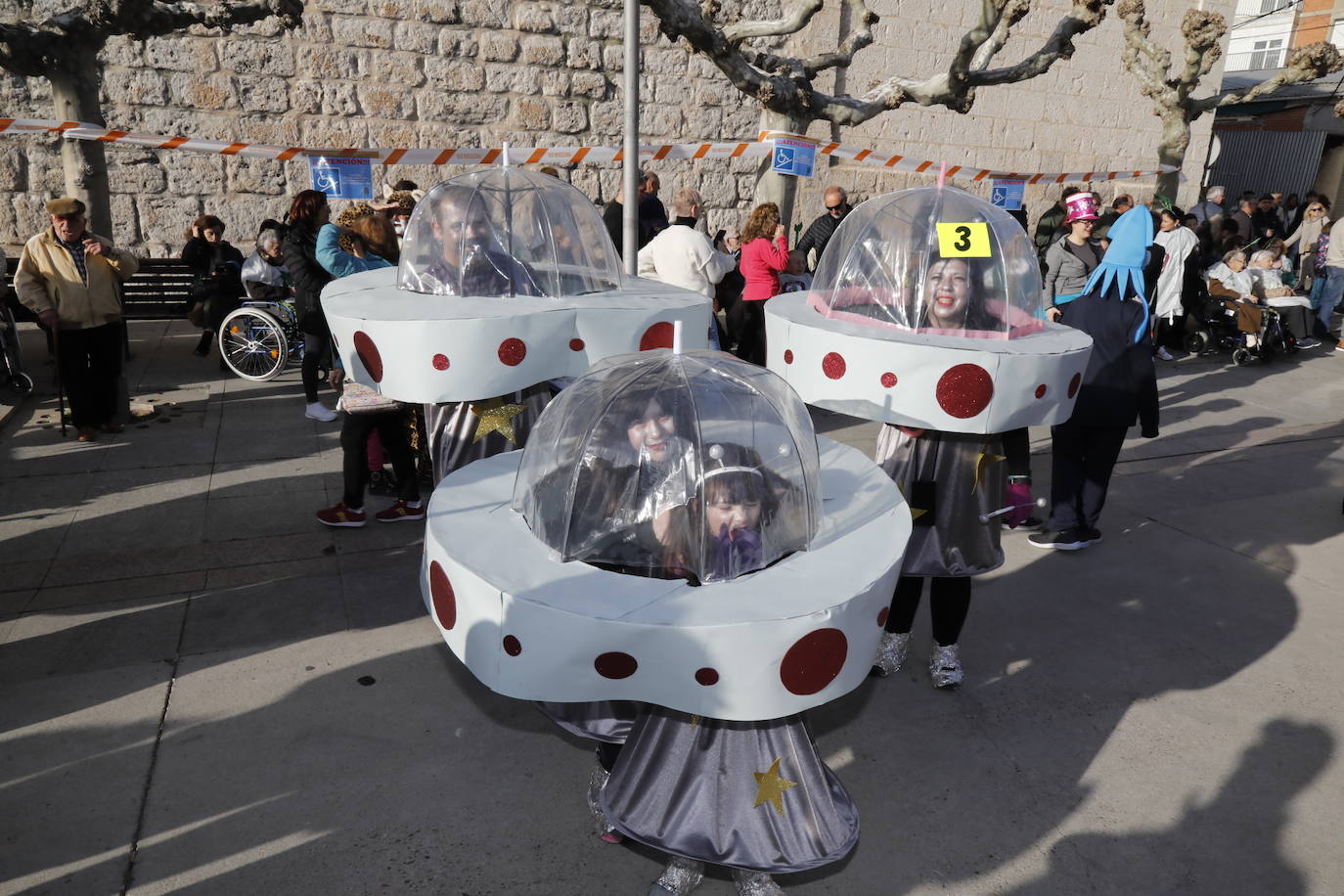 Un momento del desfile de carnaval en Tudela de Duero. 