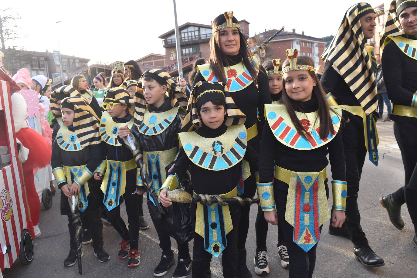 Fotos: Los niños, protagonistas del carnaval de Aguilar este domingo