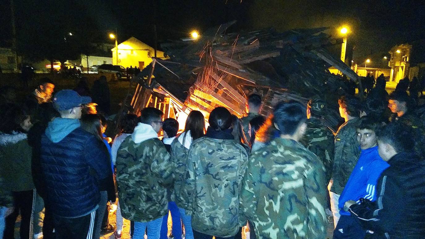 Un momento de la celebración del carnaval en Pedrajas de San Esteban