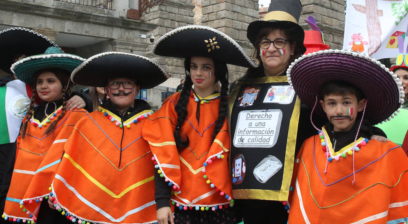 Desfile infantil en el Carnaval de Segovia. 