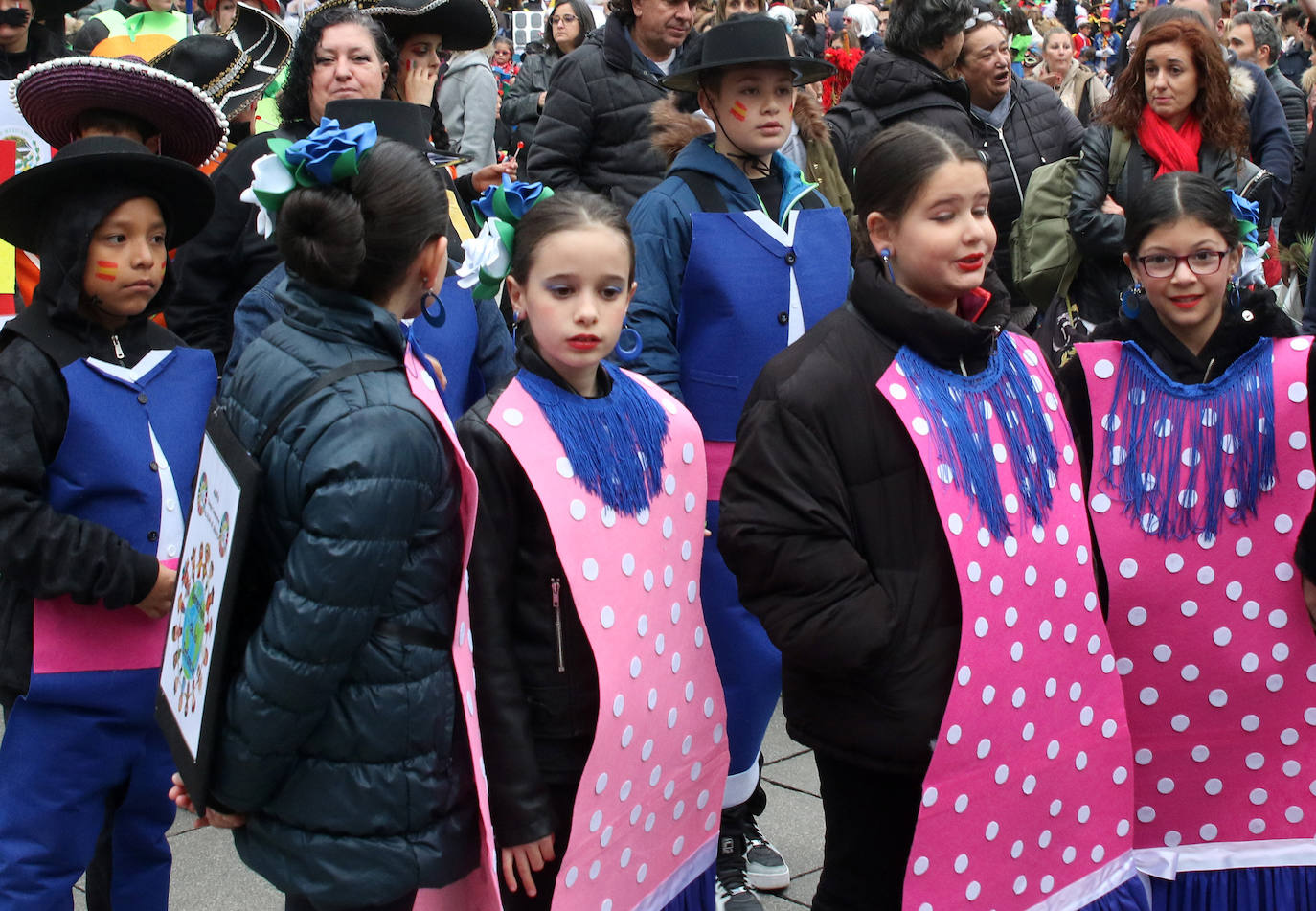 Desfile infantil en el Carnaval de Segovia. 