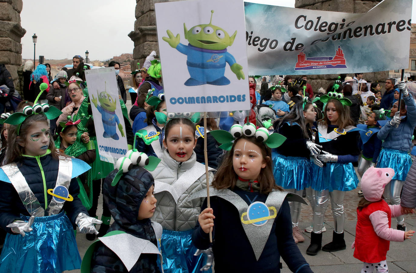 Desfile infantil en el Carnaval de Segovia. 