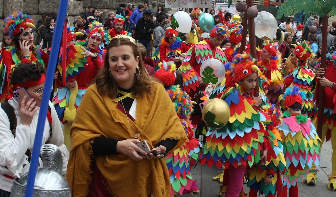 Desfile infantil en el Carnaval de Segovia. 