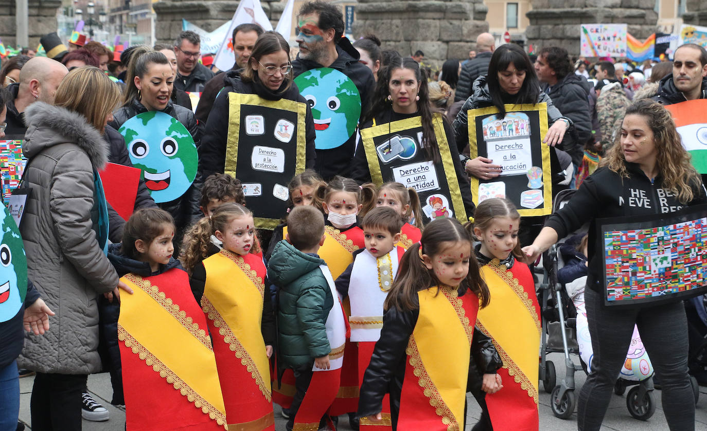 Desfile infantil en el Carnaval de Segovia. 