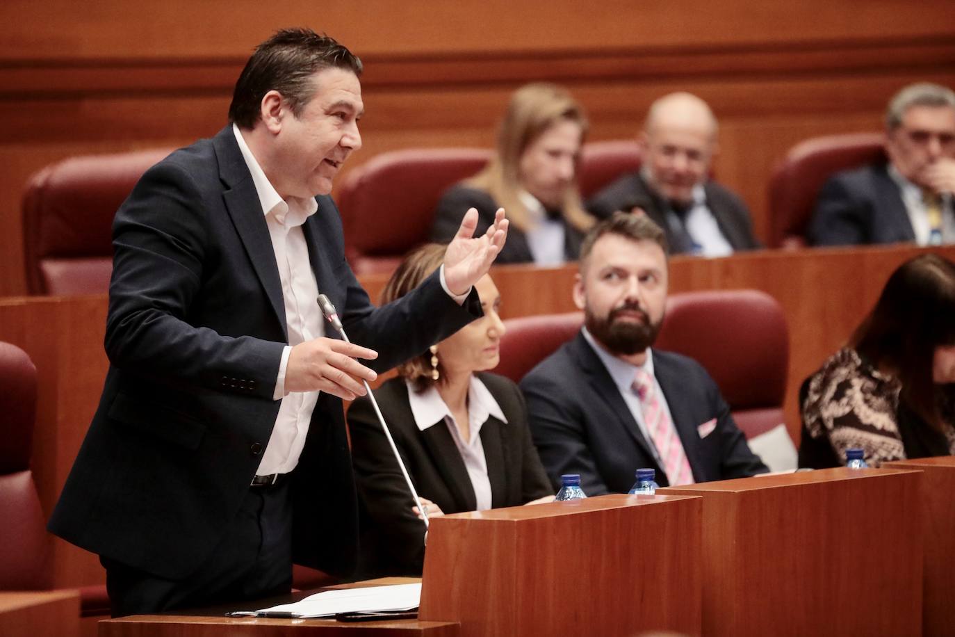 Luis Mariano Santos (UPL), durante su intervención. 