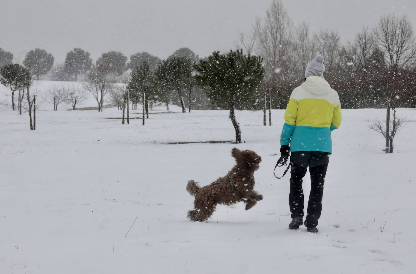 Nieve en Valladolid.