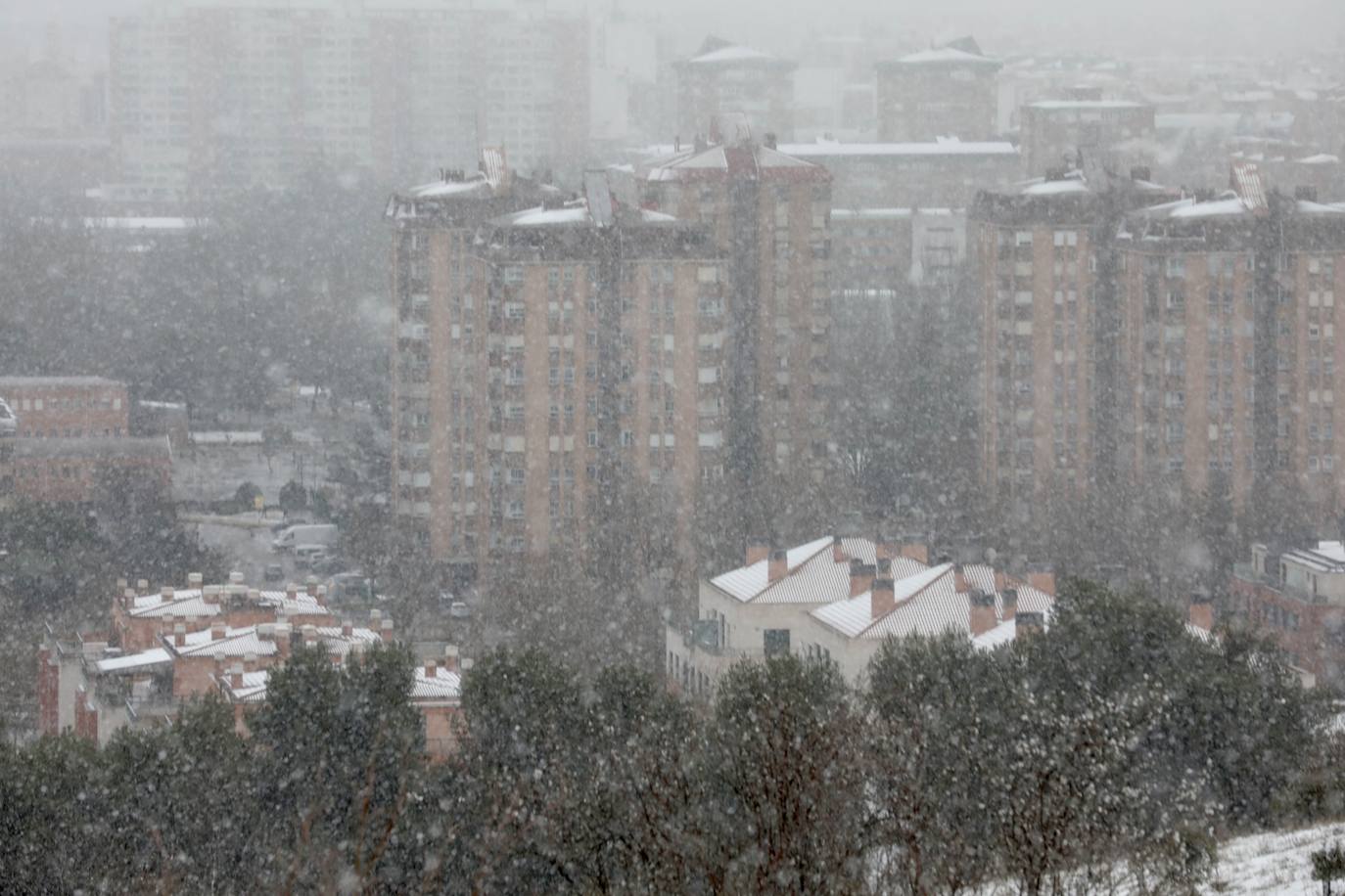 Fotos: Nieva en Valladolid capital