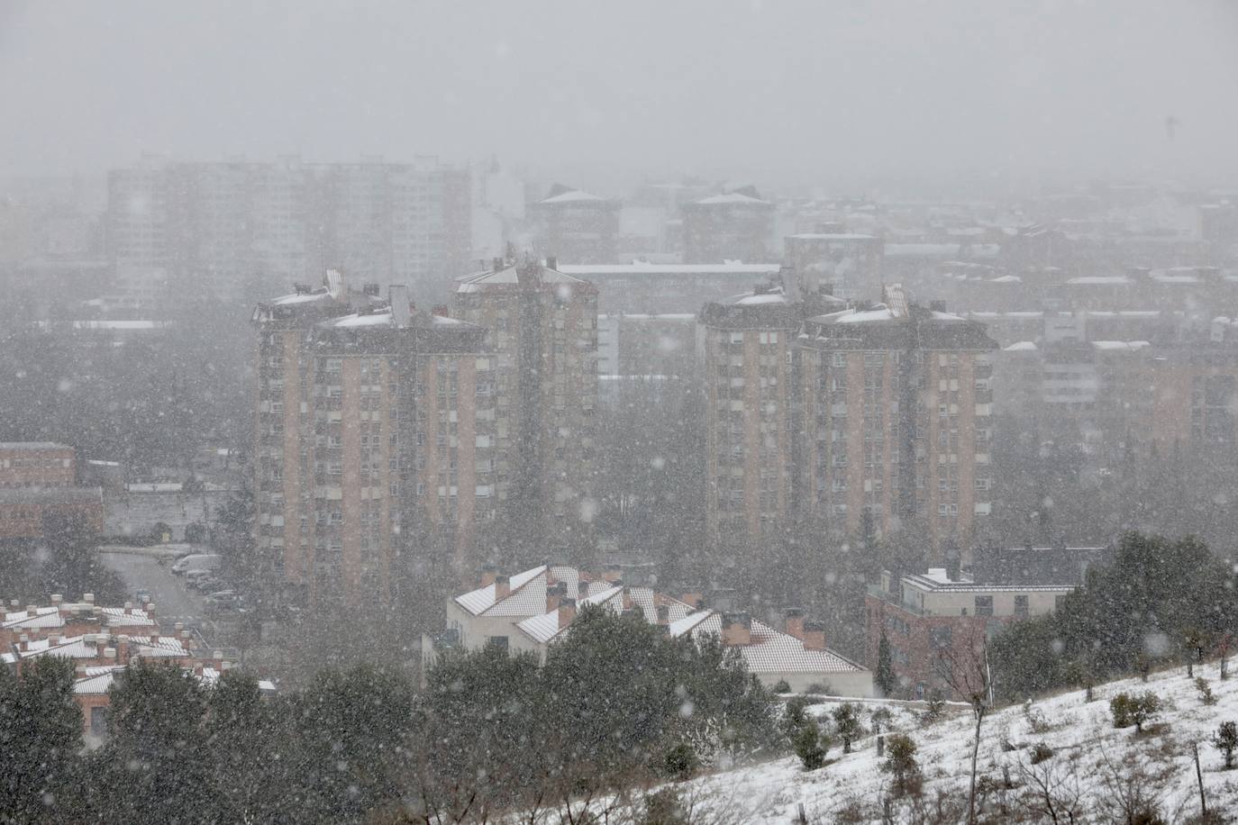 Fotos: Nieva en Valladolid capital