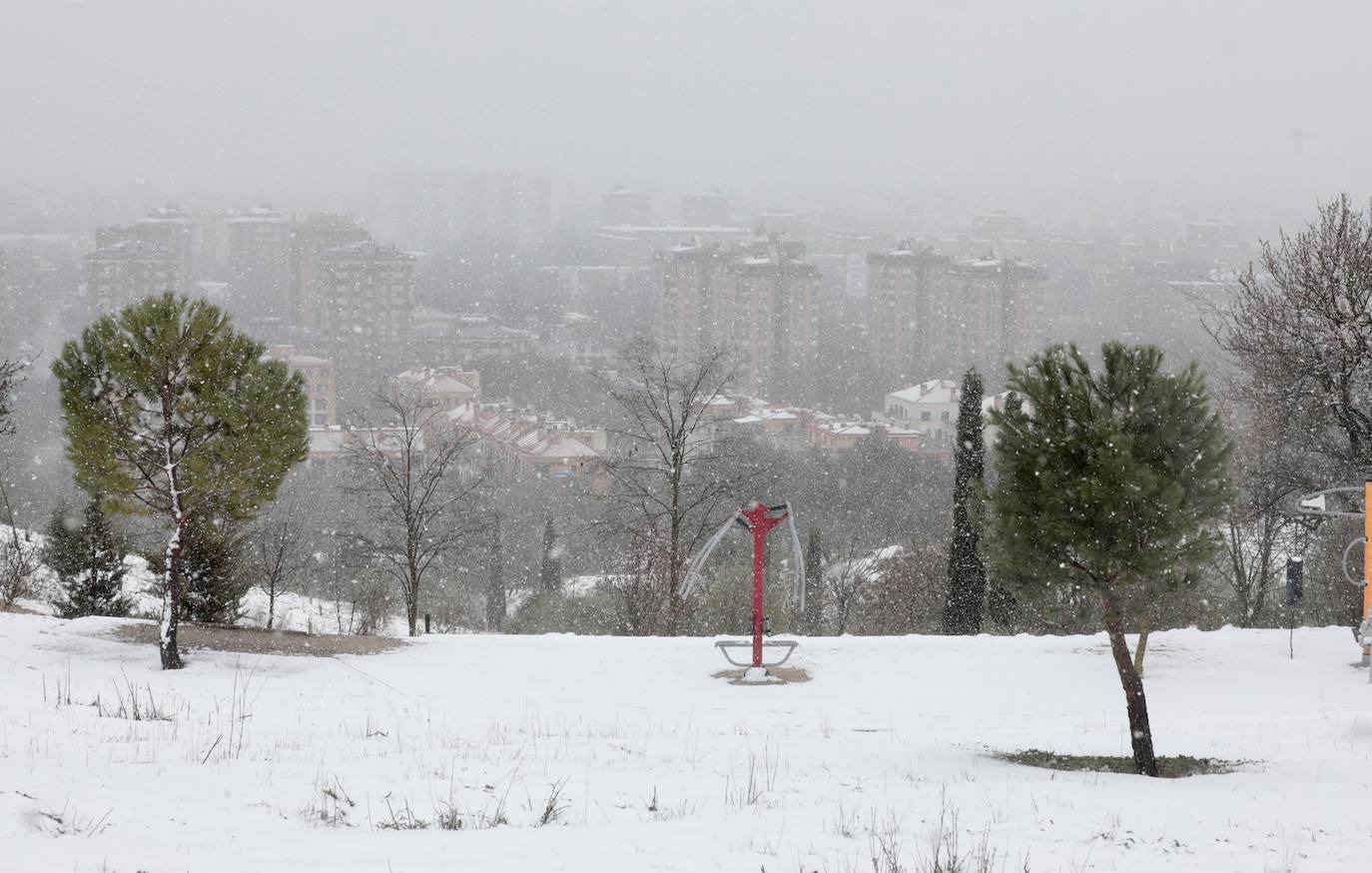 Fotos: Nieva en Valladolid capital