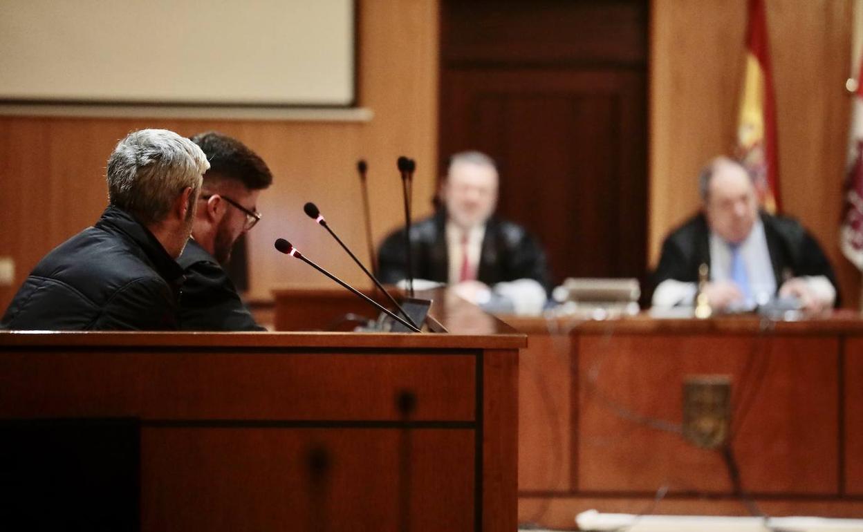 El acusado, durante el juicio en la Audiencia de Valladolid.