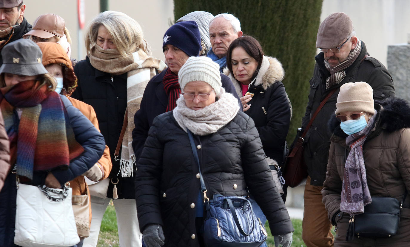 Jornada de frío extremo en la capital segoviana. 