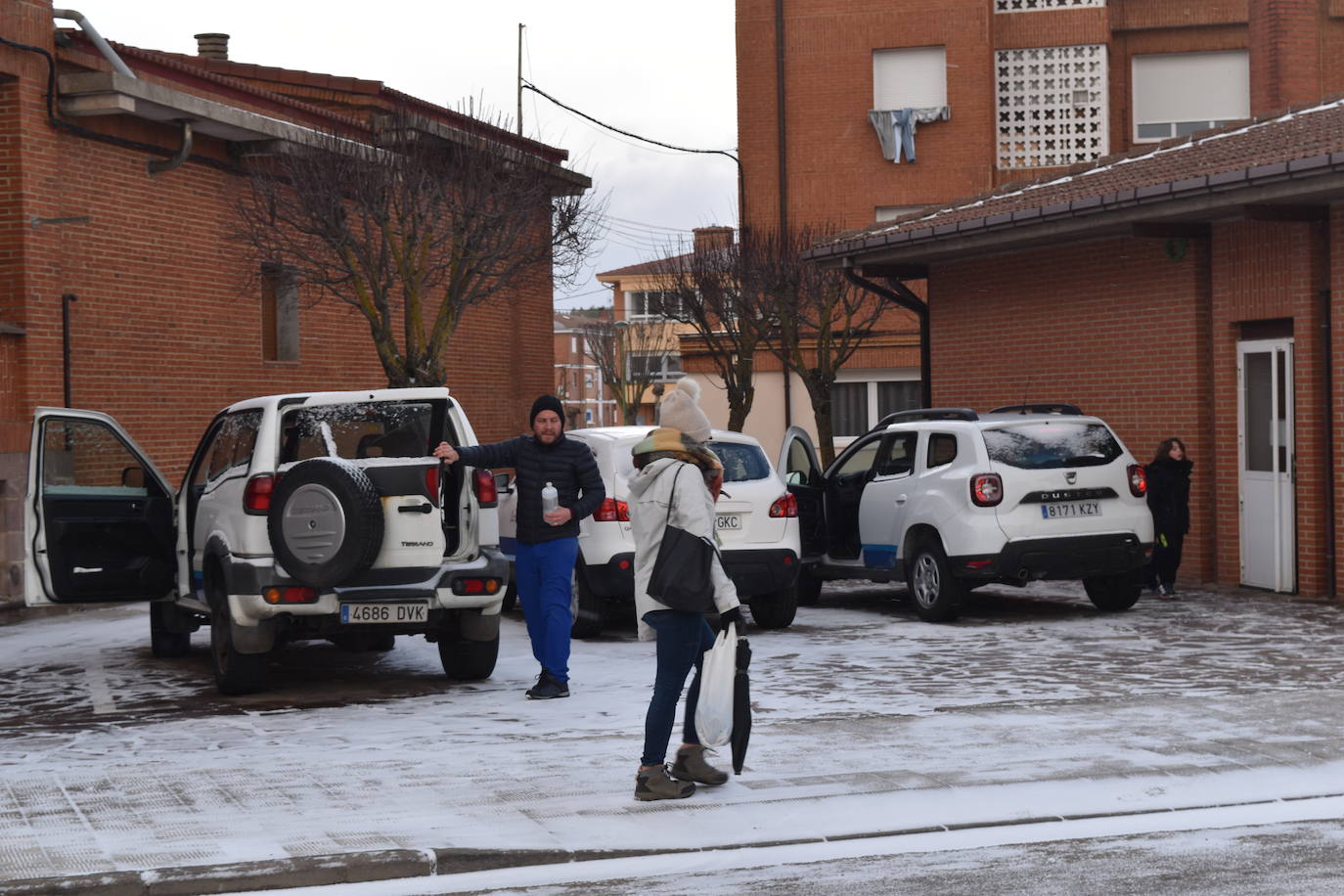 Fotos: La nieve y el frío no dan tregua en Aguilar de Campoo