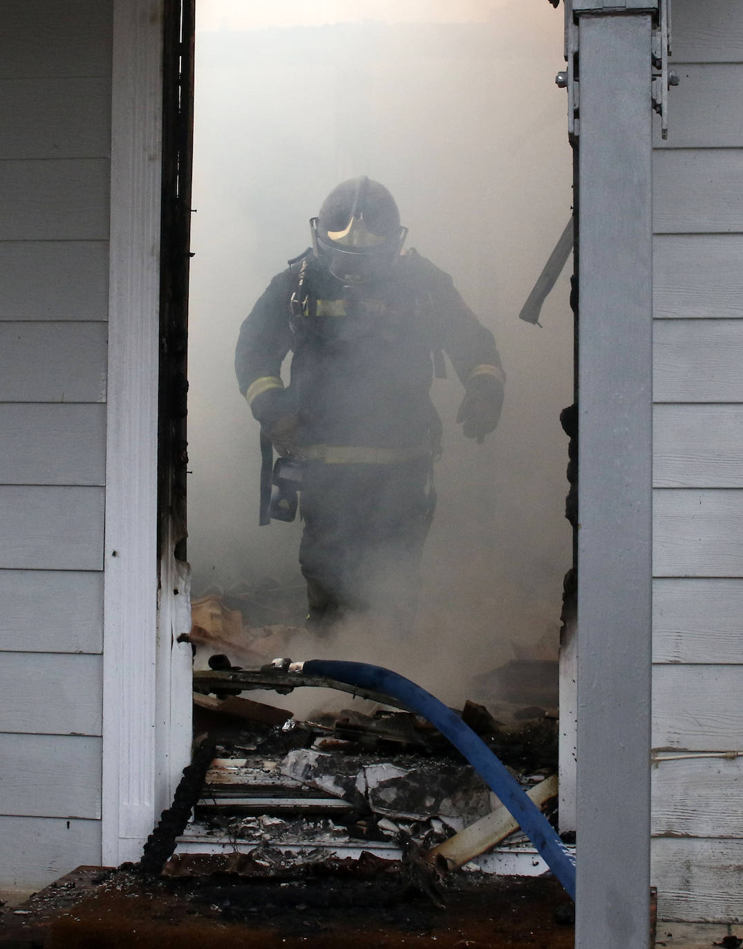 Incendio de una vivienda en Gallegos. 