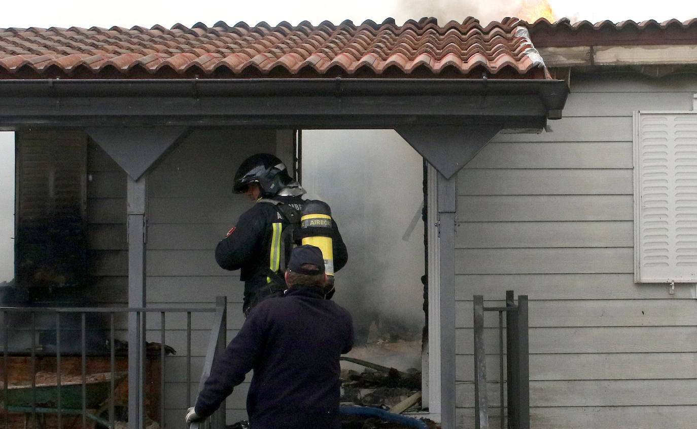 Incendio de una vivienda en Gallegos. 