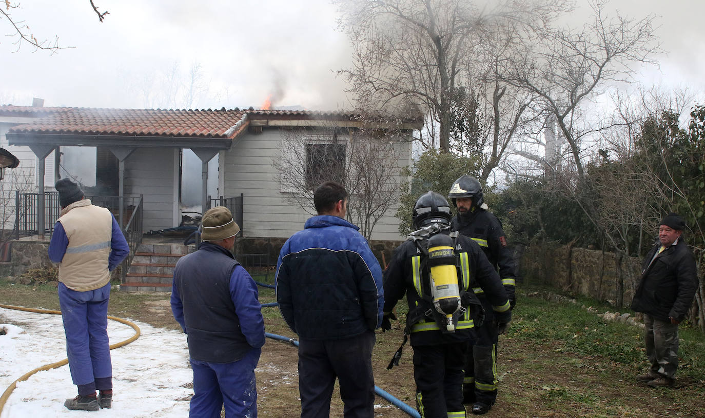 Incendio de una vivienda en Gallegos. 