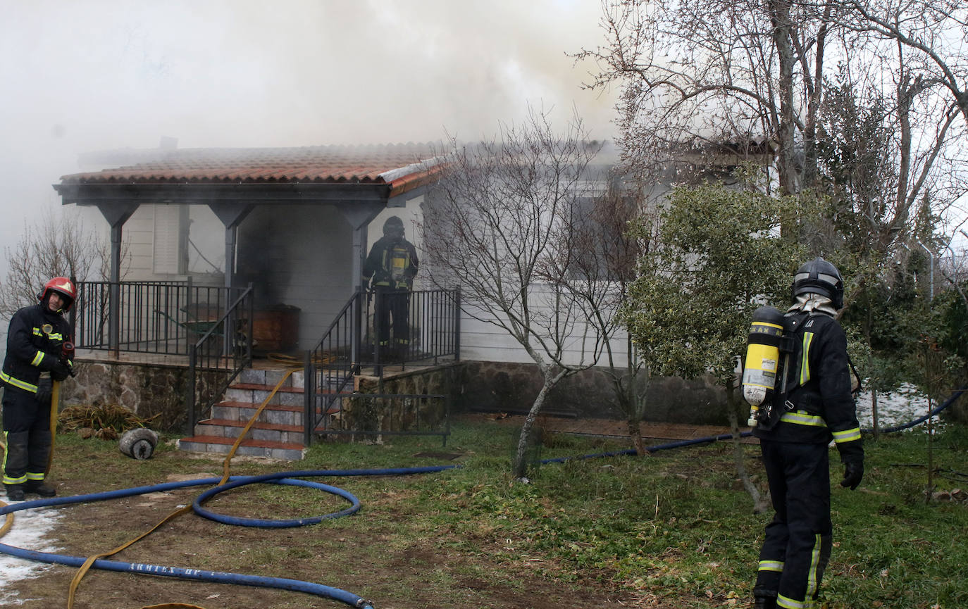 Incendio de una vivienda en Gallegos. 