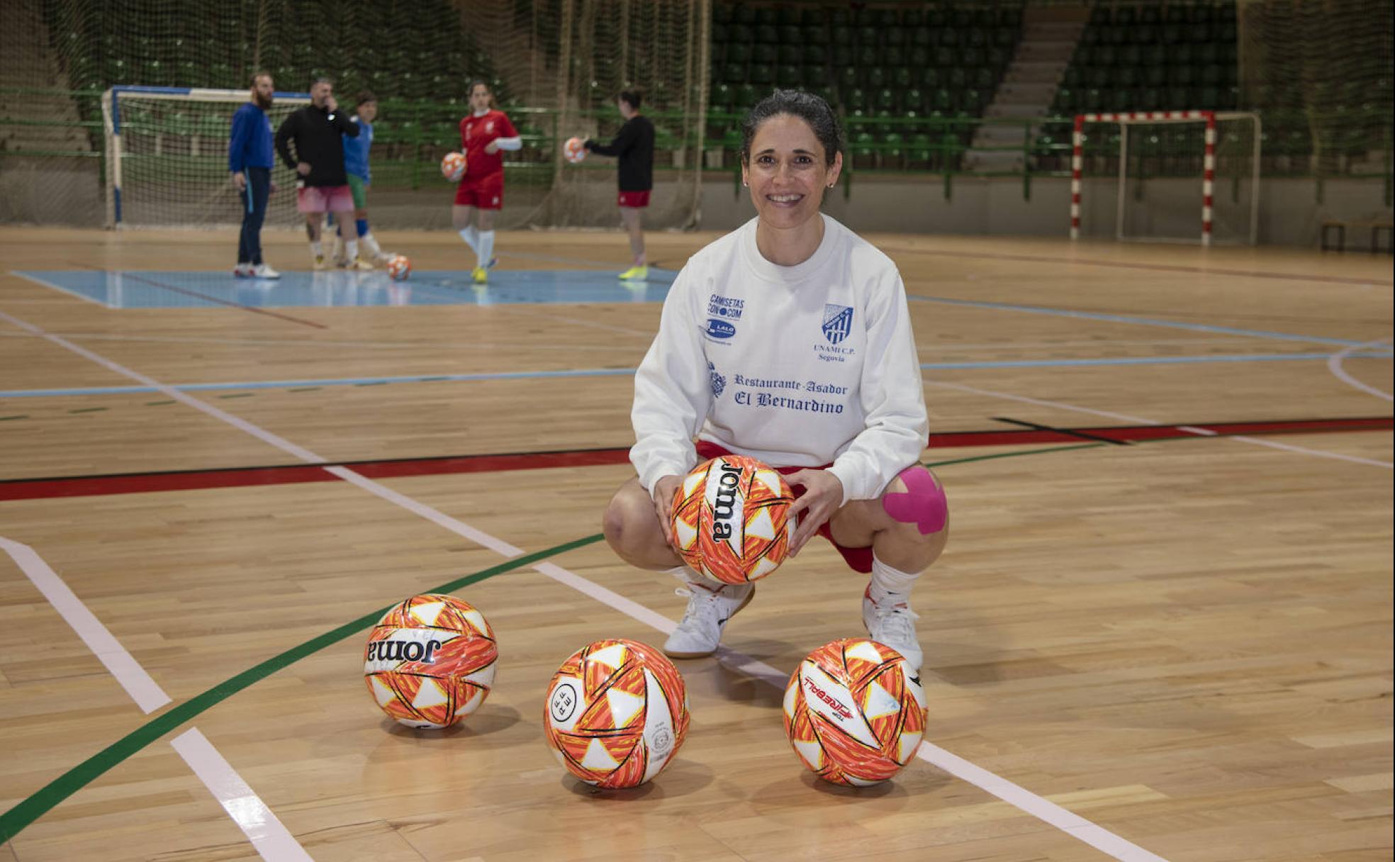 Laura Llorente posa durante un entrenamiento. 