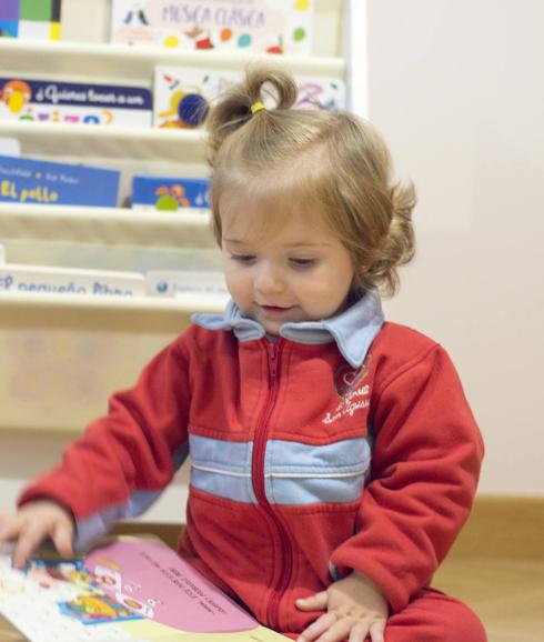 Una alumna de educación Infantil. 