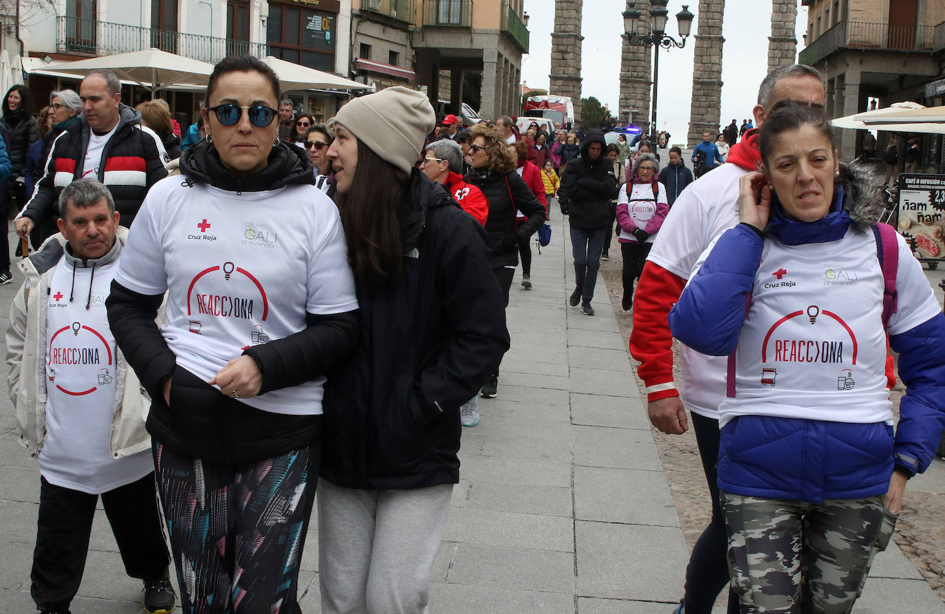 Marcha solidaria de la Cruz Roja en Segovia. 