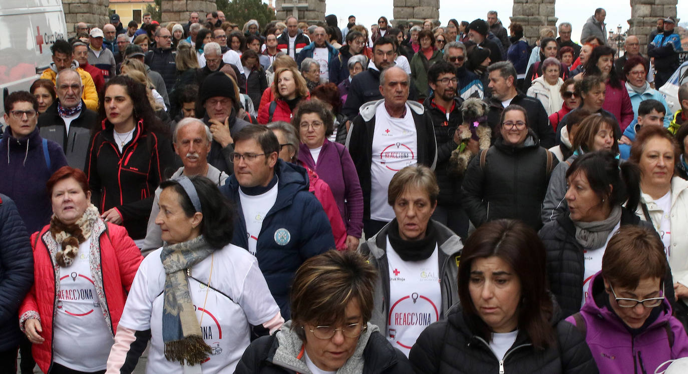 Marcha solidaria de la Cruz Roja en Segovia. 