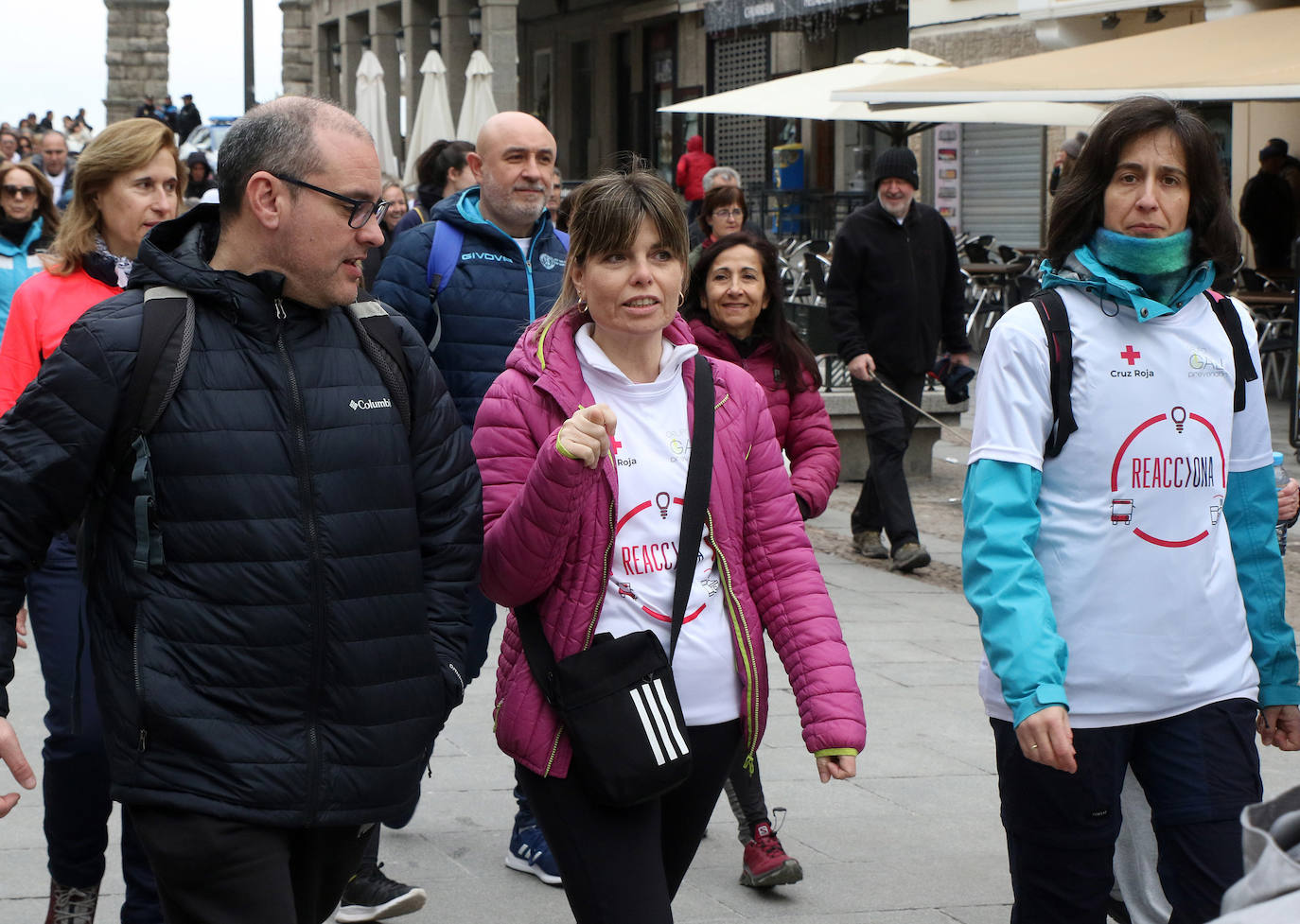 Marcha solidaria de la Cruz Roja en Segovia. 