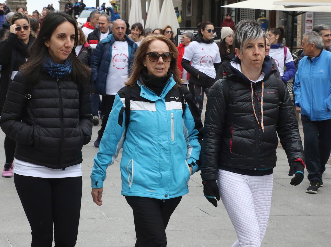 Marcha solidaria de la Cruz Roja en Segovia. 