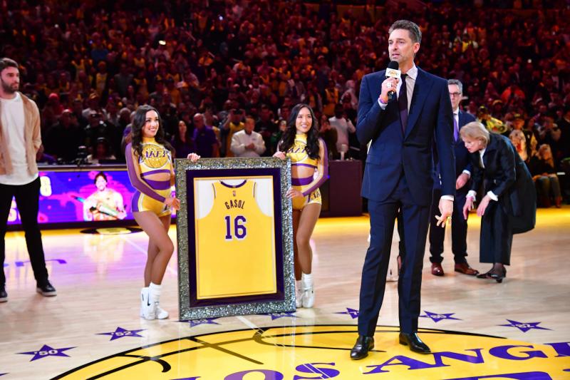 Fotos: Las mejores imágenes del gran día de Pau Gasol: Lakers retira el &#039;16&#039;