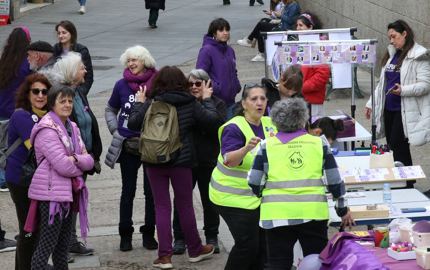 Actos del 8-M en Segovia. 