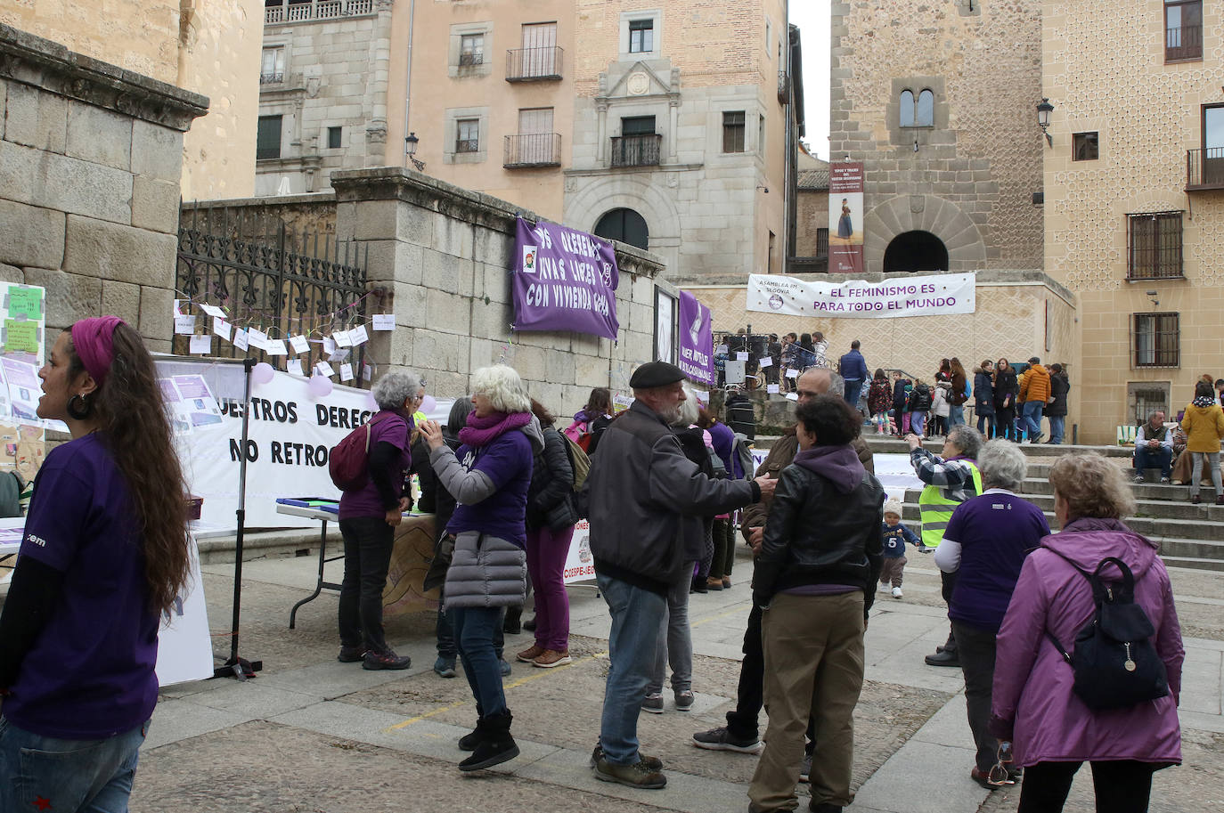 Actos del 8-M en Segovia. 