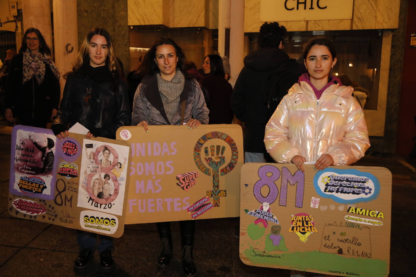 La manifestación del Día Internacional de la Mujer en Peñafiel.