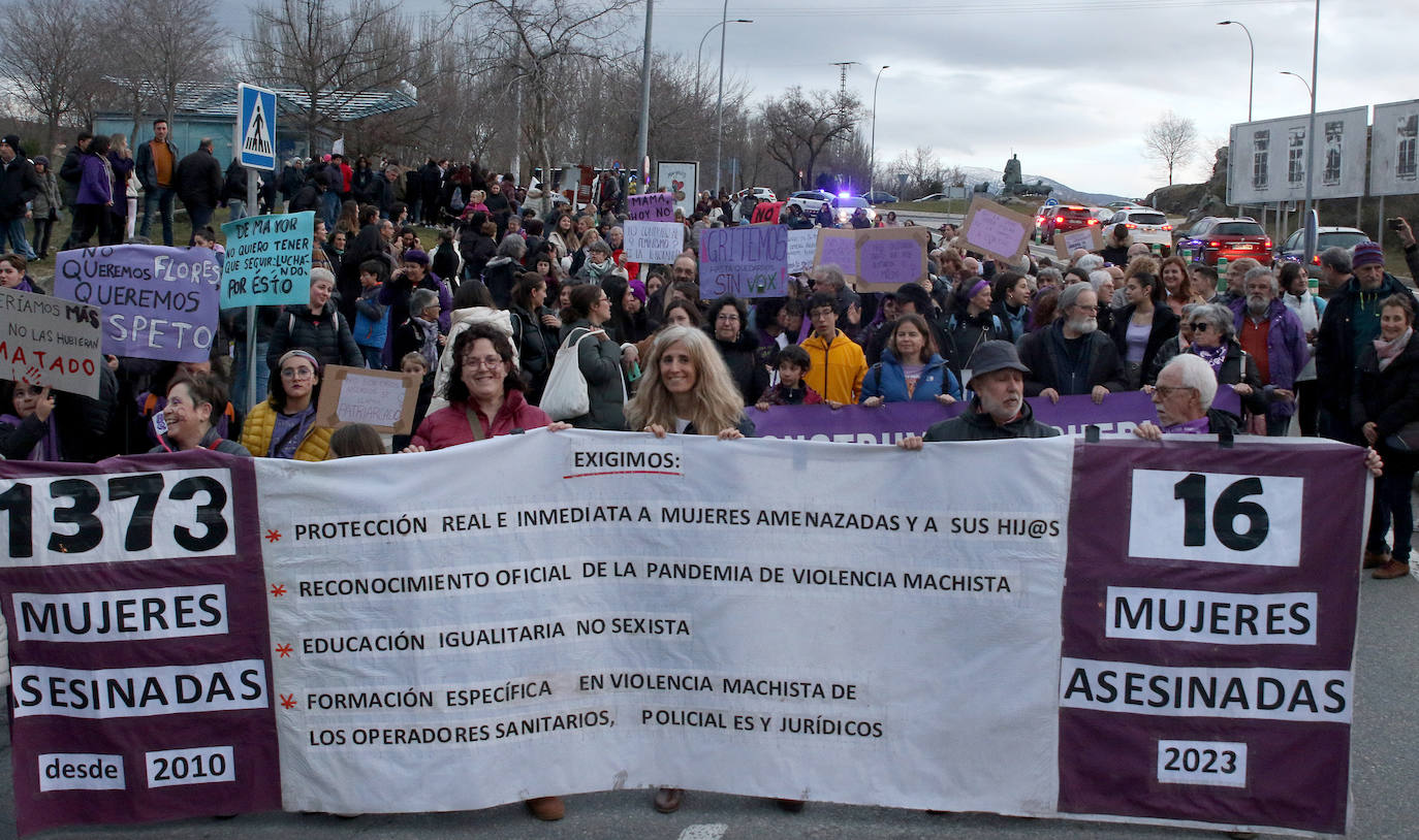 Manifestación del Día de la Mujer en Segovia. 