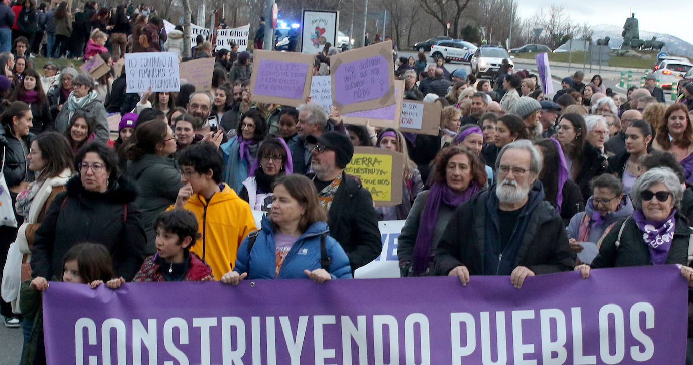Manifestación del Día de la Mujer en Segovia. 