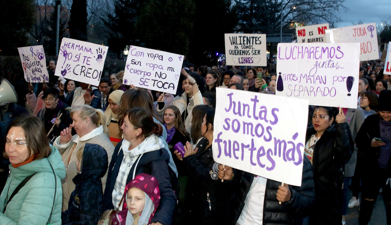 Manifestación del Día de la Mujer en Segovia. 