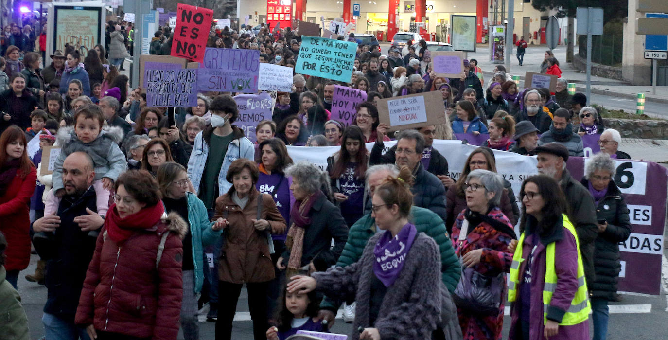Manifestación del Día de la Mujer en Segovia. 