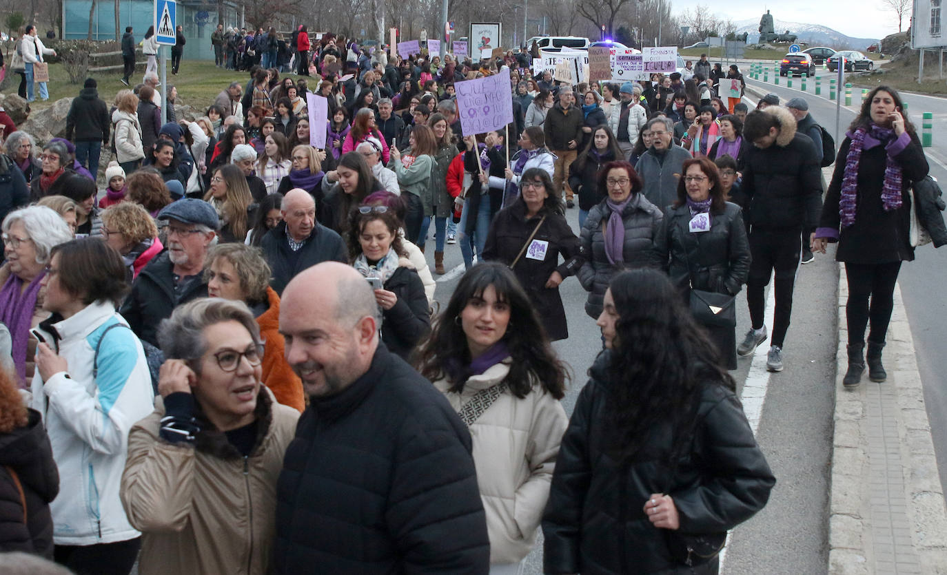 Manifestación del Día de la Mujer en Segovia. 