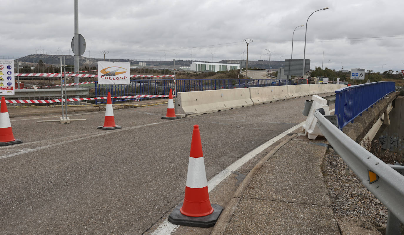 Fotos: Obras en la autovía P-11 de Palencia de acceso a Villamuriel