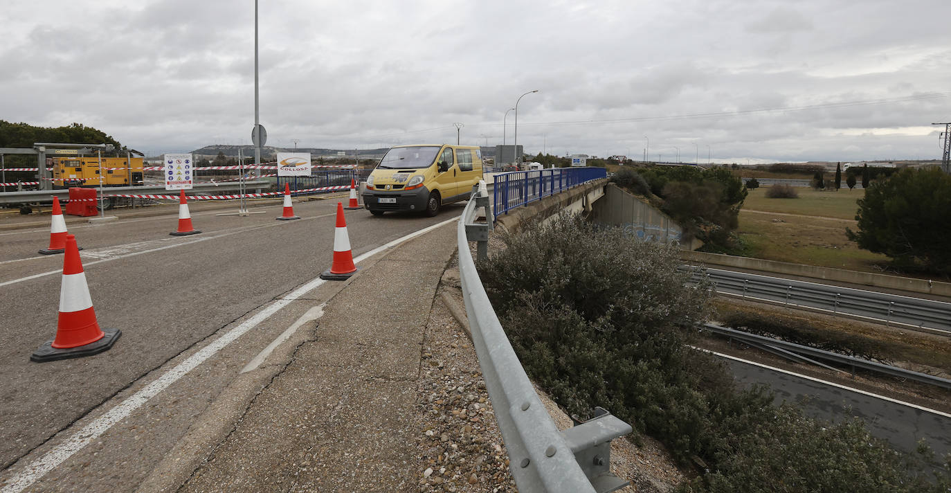 Fotos: Obras en la autovía P-11 de Palencia de acceso a Villamuriel