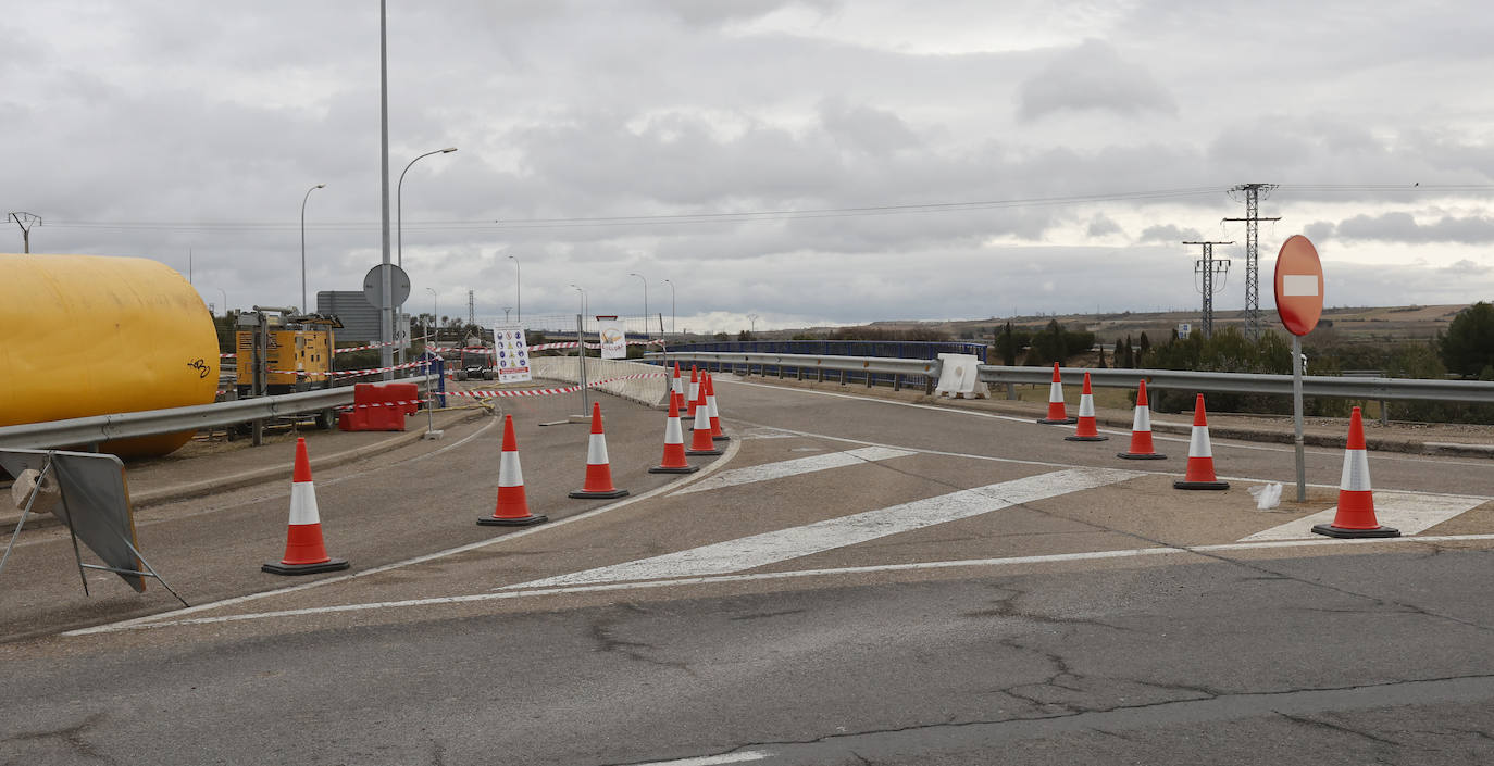Fotos: Obras en la autovía P-11 de Palencia de acceso a Villamuriel