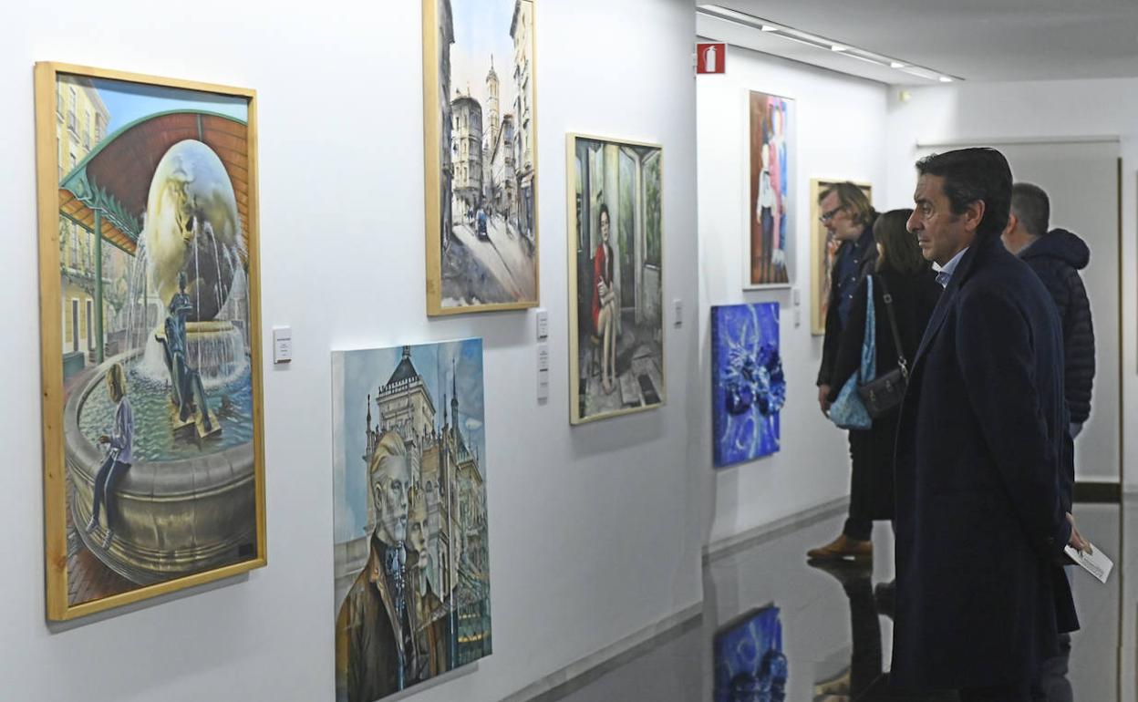 Inauguración de la exposición del II Certamen de Pintura Provincia de Valladolid. 